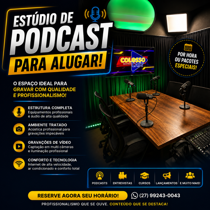 Logo Estúdio de Podcast